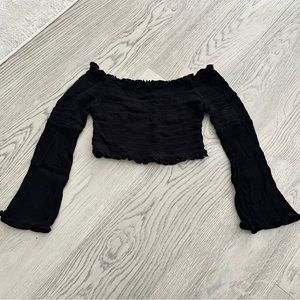 LA HEARTS | Off the Shoulder Crop Top